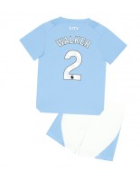 Manchester City Kyle Walker #2 Kotipaita Lasten 2023-24 Lyhythihainen (+ shortsit)